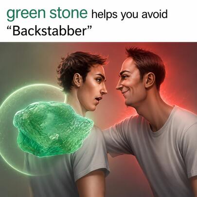 Natural Green Healing Crystal Stone - Banish Toxic People & Bad Luck, Irregular Raw Crystal For Positive Family & Relationships, Spiritual Protection Ornament For Home & Office