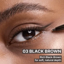 Clio Sharp So Simple Waterproof Eyeliner Pen - 2mm Ultra-Thin Precision Tip Smudge-Proof & Long-Lasting Formula For Effortless Winged Liner & Tightlining - 05 Gray Brown - View 5