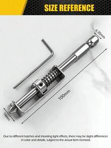 1/2/3 Stücke universeller stoßfester federbelasteter langanhaltend Legierungsstahl Schraubenkopf + professioneller kompakter ergonomischer automatischer einziehbarer einhändiger Bedienung Fingerschutz Schraubendreher-Bit-Verlängerungsstange, geeignet für Elektriker, Mechaniker, DIY Zuhause - Mehrfarbig - Übersicht 8