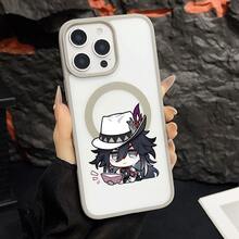 マグネット式黄ばみ防止 | 高級感あふれる2in1アクリルマグネット式スマホケース！スタイリッシュで手触りも良く、実用的な保護機能とマグネット式・耐衝撃設計を融合させた、高級感あふれるケースです。 キャラクター白い帽子黒い髪涙本ケース  11  17e 手机壳  17e 手机壳 家族、恋人、友人、そして子供たちへのプレゼントに最適です。  17e/ 13 pro/17 Pro/15 Plus/17/15 Pro/12 Pro Max/15/16e/16 Pro Max/16 Plus/16 Pro/17 Pro Max/12 Pro/14 Pro Max/11 Pro/13/16/14 Pro/11 Pro Max/15 Pro Max/14 Plus/13 Pro Max/12/14/Apple  Air - グレー - チェックする 9