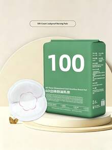 100pcs Disposable Nursing Pads, Breastfeeding Essentials For Moms, Soft And Super Absorbent Breast Pads, Leak-Proof Disposable Breast Pads, Ultra-Thin 100pcs Nursing Pads For Pregnant Women, Postpartum Leakage Pads, Breast Milk Pads - Multicolor - View 3