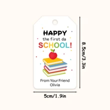 Editable Back To School Labels, First Day Of School Gift Tags, Student Back To School Gifts, Rainbow Gift Labels, Back To School Season - Multicolor - View 9