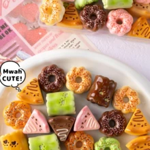 6/12/18pcs Cute Cat Paw Bread, Mousse Cake, Donuts,Dessert,3D Nail Charms Multi-Purpose Decorations Cute Resin Decorations For Nail Art & Scrapbook DIY Crafts,Hair Accessories, Hair Clip Decoration,Phone Cases,DIY Jewelry Making,DIY Resin Pendant,Cup & Shoe Decor - Cute Dessert Theme - View 3