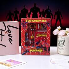 1 Set S-Pider Red Black Spider Web Stationery Set All-In-One Writing Pack For Birthday Party Favors Gift Random Style - Multicolor - View 5