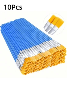 10/20/30/40/50/60Pcs Fine Nylon Hair Detail Flat Paint Brush For Watercolor Painting - Blue - View 23