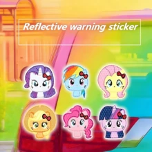 Hasbro 6张孩之宝夜间反光警示贴纸，汽车个性化车身装饰防水可爱创意玻璃贴纸，汽车可爱贴纸，适合装饰车辆。课堂奖励，精美文具用品，学校使用，创意贴纸。赠送朋友，节日礼物。 - A - 查看 2