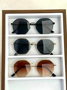 Multi-Color Men's Glasses Set, Fashionable & Versatile For Daily Wear - Multicolor - View 7