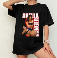 Abella Danger Retro Collage T-Shirt | Gender-Neutral Oversized Fan Shirt Black - Black - View 6