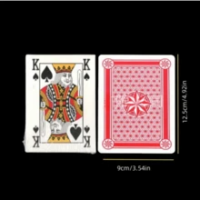 1 Set Oversized Giant Playing Cards, Thick Matte PVC Material, Waterproof And Fold-Resistant, Large Size Fun Cards, Eye-Catching Visual Effect, Suitable For Magic Performances, Party Team Building, Leisure Entertainment, Gathering Team Building Interactive Prank Funny Game Props - Multicolor - View 6
