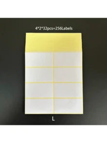 1套空白自粘标签贴纸，手写姓名/号码贴纸，防水文具贴纸，白色 - 多色 - 查看 5