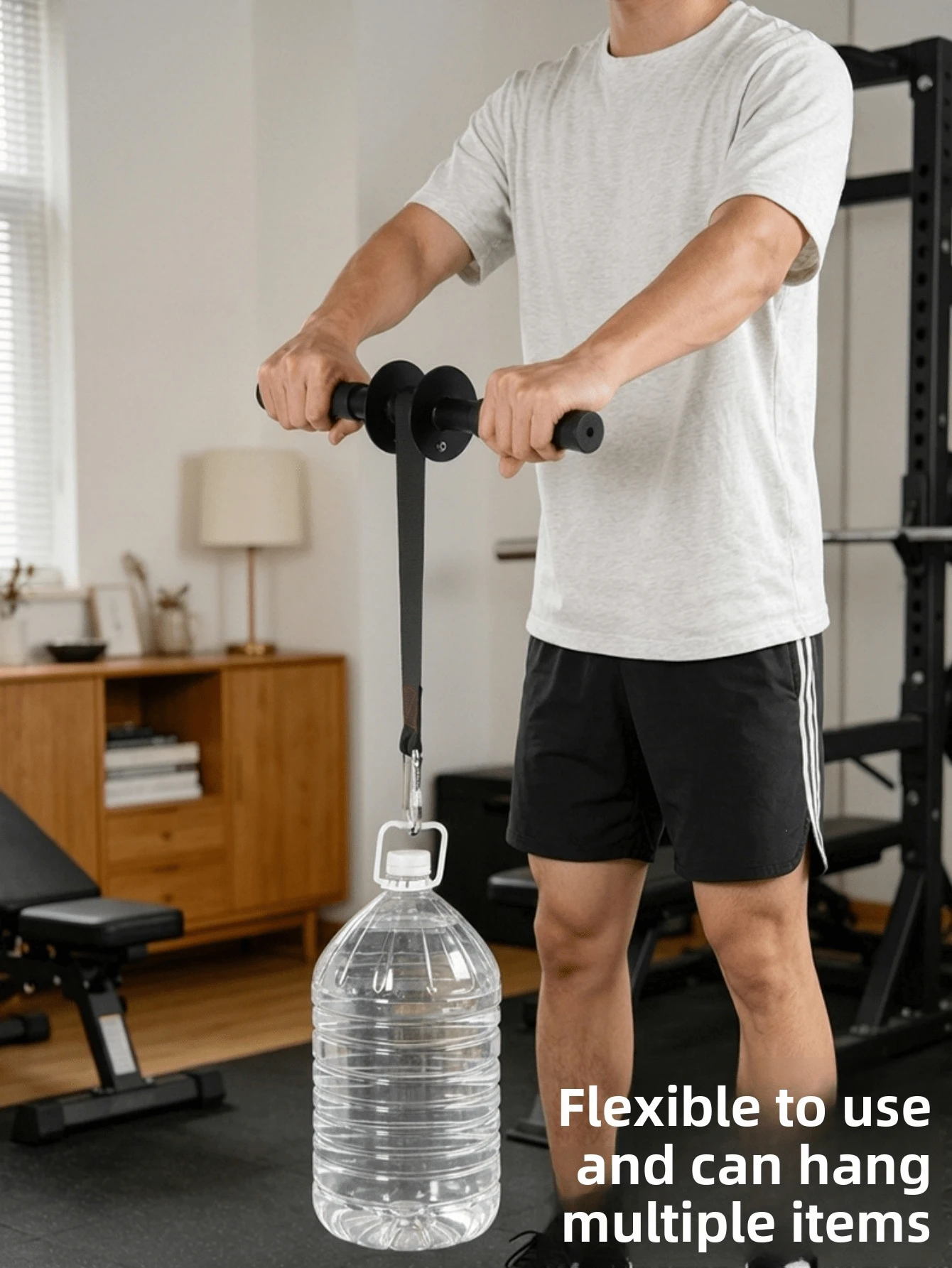 Alat Latihan Lengan Bawah, Peralatan Kebugaran Rumah, Latihan Kekuatan Lengan Bawah, Dumbbell Berat, Tali Penggulung, Alat Latihan Kekuatan Lengan, Latihan Kekuatan Genggaman, Latihan Kekuatan Pergelangan Tangan, Latihan Otot Lengan - MultiWarna - View 1