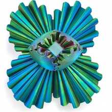 50pcs Colorful Cool Gear Spinner Fidget Toys, 3D Printed Magic Sphere Cube Shape, Gradient Texture Appealing, Thickened One-Piece Material Durable, Smooth Gear Rotation, Finger Spinner For Stress Relief, Puzzle Toy For Adults & Students - Multicolor - View 4