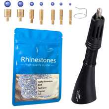 cgelaero Rhinestone Decoration Set, Includes Crystal Rhinestones, Hot-Fix Rhinestone Applicator, Hot-Fix Rhinestone Embedding Tools, Hot-Fix Rhinestone Applicator Gun, Suitable For Clothing, Fabric, Hats, Jeans, Etc. - Multicolor - View 10