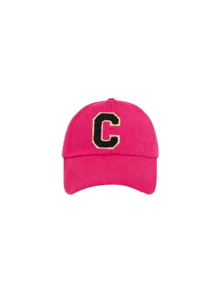 1 buah Topi Baseball Wanita dengan Bordir Huruf dan Lubang untuk Kuncir Rambut, Topi Matahari Multifungsi, Musim Panas, Liburan, Festival - Hot Pink - View 30