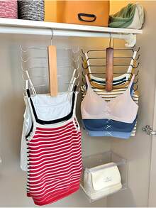 1 pieza Percha para sostenes, Percha para tirantes de lencería, Estante de almacenamiento de bolsos, Estante de organización de ropa, Adecuado para almacenar bolsos, sombreros, cintas, calcetines, ropa interior, bufandas, chales, corbatas, Adecuado para el almacenamiento en el armario, el almacenamiento en el dormitorio, percha para faldas - Ver 8