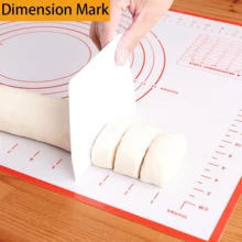Thick Striped Dough Rolling Mat, Non-Slip Baking Mat, Pastry Making Mat, Rolling Pin Mat, Dough Mat, Countertop Protection Mat, Easy To Store And Clean, Size 40*60cm/15.8*23.7in, 3 Colors Available, Material, Essential Kitchen Baking Tool, Non-Stick, Non-Slip, - Multicolor - View 5