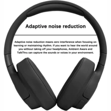 JBL Tune 770NC Wireless Headphones With Adaptive Noise Cancelling, Pure Bass Sound, Smart Ambient Aware, Bluetooth 5.3 With Le Audio, Voice Detect, 690mAh Battery For 70 Hours Playtime, Multi-Point Connection - View 12