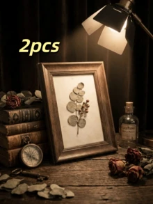 2/1 pieza Marco de fotos de madera maciza estilo americano vintage (6 pulgadas) - Exhibición de escritorio rectangular, con múltiples compartimentos para almacenamiento organizado de fotos, decoración elegante para el hogar, organizador de escritorio | Artículo decorativo elegante | Marco de madera, marco de fotos biselado minimalista vintage - Exhibición de escritorio, decoración horizontal para oficina en casa - Marco de fotos vintage marrón - Ver 15