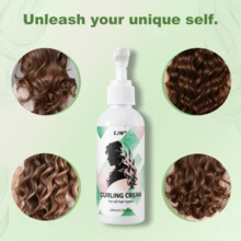 Argan Oil Styling Hair Cream, Suitable For Natural Curly Hair - Leave-In Conditioner, Detangling Anti-Frizz Smoothing Curl Cream, Deeply Moisturizing Styling Product Suitable For Wavy And Curly Hair - Lotion - View 3