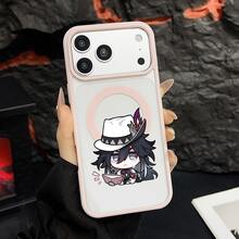 マグネット式黄ばみ防止 | 高級感あふれる2in1アクリルマグネット式スマホケース！スタイリッシュで手触りも良く、実用的な保護機能とマグネット式・耐衝撃設計を融合させた、高級感あふれるケースです。 キャラクター白い帽子黒い髪涙本ケース  11  17e 手机壳  17e 手机壳 家族、恋人、友人、そして子供たちへのプレゼントに最適です。  17e/ 13 pro/17 Pro/15 Plus/17/15 Pro/12 Pro Max/15/16e/16 Pro Max/16 Plus/16 Pro/17 Pro Max/12 Pro/14 Pro Max/11 Pro/13/16/14 Pro/11 Pro Max/15 Pro Max/14 Plus/13 Pro Max/12/14/Apple  Air - ピンク - チェックする 29