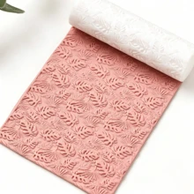 1pc Tropical Rainforest Plant Pattern Polymer Clay Texture Rolling Pin, Polymer Clay Earring Making Rolling Pin - Ideal For Creating Polymer Clay Texture Boards - GL247 - View 1