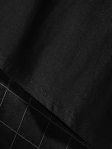 1 camiseta vintage de vampiro - estilo gótico vintage, corte holgado, mangas cortas, decorada con patrones de mordeduras de vampiro, top casual negro con cuello redondo, adecuada para uso diario y fiestas temáticas, 180g 100% algodón. - Negro - Ver 4