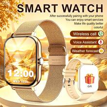 New 1.83 Inch Full Touch HD Fashion Smart Watch With (Dial, Answer) Wireless Call Function, Massive Watch Faces, Exercise Monitoring, Message Reminder View, Multiple App Reminders, Suitable For Android And IOS Phones, A Perfect Gift For Men And Women - Double Strap - View 1