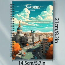 1本A5尺寸横线螺旋笔记本，适合学校、办公室、旅行记录，也是送给朋友的好礼物。 - D - 查看 6
