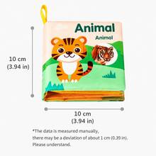 Buku Kain Bayi Edukasi Dini, Buku Kognisi Lembut Hewan dan Transportasi Bahasa Inggris, Mainan Bayi untuk Belajar Hewan Lalu Lintas Buah Bentuk dan Angka - MultiWarna - View 3