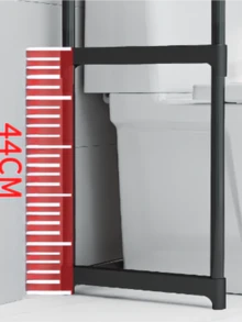 1 peça Prateleira de Arrumação para Casa de Banho Sem Furos, Instalação Rápida e Fácil, Arrumação com Poupança de Espaço, Design de Compartimentos Multicamadas, Capacidade de Carga Estável, Mantém a Casa de Banho Organizada, À Prova de Água e Humidade, Essencial para Apartamentos Pequenos. - Multicolorido - Ver 6