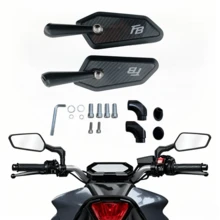 Spion Samping/Spion Belakang Sepeda Motor Universal, Kawasaki, Suzuki, Aprilia, Sepeda Motor Jalanan, Cruiser, Skuter, 8mm/10mm - Kaca spion #4 - View 1