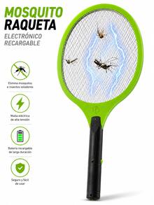 Electric Racket, Rechargeable Anti-Insect, Electric Mosquito Killer Racket, Indoor And Outdoor Fly Swatter For Mosquito And Fly Pests - Green - View 11