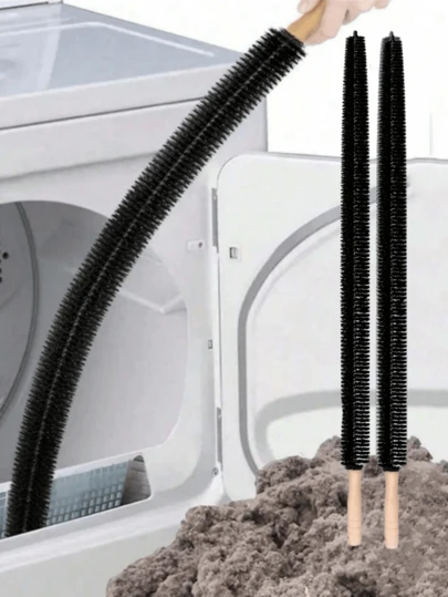 1/2pc Flexible Dryer Lint Brush, Dryer Vent Cleaning Brush– 29.9 Inch Long Brush With 25.6 Inch Dense Nylon Bristles. Ideal For Dryer Vent, Delivers Effortless Deep Cleaning Power To Remove Dirt Effectively. Durable Design Ensures Easy Maneuvering, Keeping Appliances Efficient.