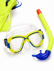 Este kit profesional de snorkel es un conjunto completo 3 en 1 que incluye máscara, tubo y aletas. Adecuado para niños de 7 a 14 años, este equipo de buceo ajustable es ideal para vacaciones en la playa y entrenamiento en la piscina, ya que proporciona una propulsión potente e incluye una red de transporte. Es un conjunto de máscara y aletas de buceo para jóvenes, equipo esencial para deportes acuáticos en verano. - Traje de buceo - View 7