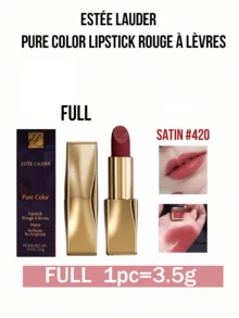 Estée Lauder Estee Lauder Pure Matte Lippenstift #420 (Vollgröße 3,5g, Mini 2,8g) - Samtartige Textur, langanhaltend & intensiv gesättigte Farbe, leichter matter Finish, luxuriöse Goldfassung, perfektes Geschenk für sie (Geburtstag, Valentinstag, Weihnachten, Jahrestag), geeignet für Dates, Alltagstragen und Anfänger - Satin #420 - Übersicht 13