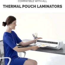 100 Pack Clear Thermal Laminating Pouches, Hold A4 Sheet(220*308mm), 50/60/70mic Thickness, Round Corner, Letter Size, Office And School Supplies - A4 - View 3