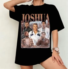 Joshua Jackson Retro Series Collage T-shirt | Könsneutral Stor Fantröja Svart - Svart - Visa 10
