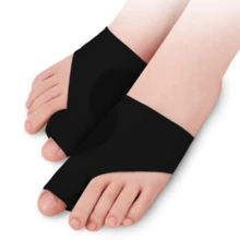 1pair Toe Covers, Thumb Massage Shoe Covers - Black - View 3