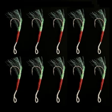 10pcs/15pcs/20pcs Boxed Combo Set Shiny Steel Plate Hooks With Barbs Lure Hooks Boat Fishing Hooks Saltwater Fishing Hooks Fishing Tackle Accessories - Multicolor - View 12
