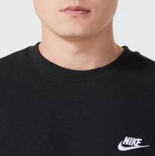 Áo nỉ cổ tròn Nike Sportswear Club Fleece (Nam) - màu đen - Xem 3