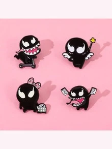 Chibi Brooch, Cute & Quirky Pin, Student Backpack/Denim Jacket Badge, Niche Accessory, Gift For Friends - Multicolor - View 1