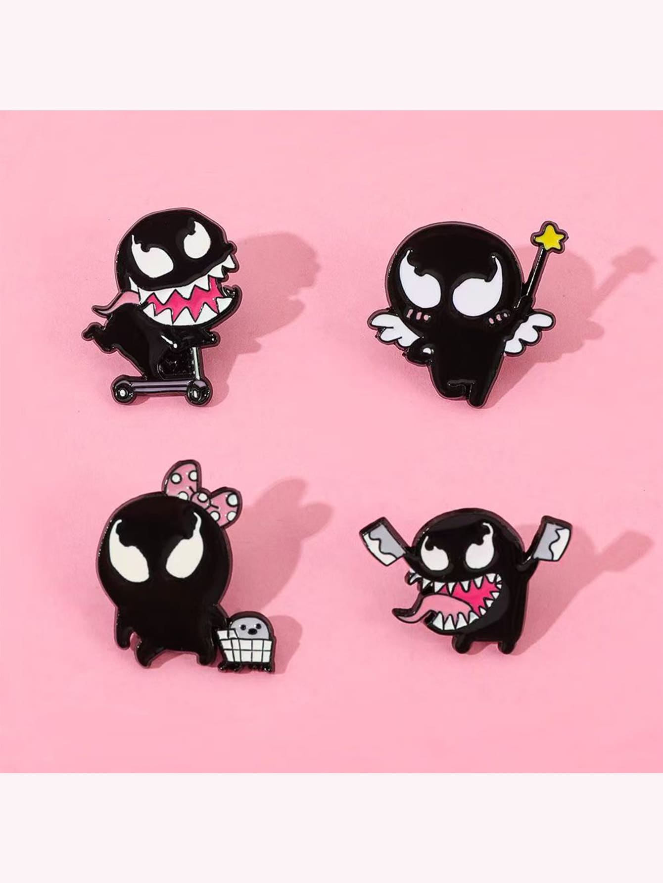 Chibi Brooch, Cute & Quirky Pin, Student Backpack/Denim Jacket Badge, Niche Accessory, Gift For Friends - Multicolor - View 1