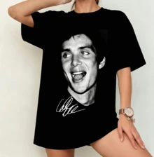 Charles Lecle Portrait Signature T-Shirt | Gender-Neutral Oversized F1 Racing Fan Shirt Black - Black - View 8