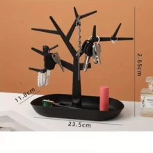 1件/套：樹枝吊墜創意項鍊、珠寶項鍊、手鍊珠寶展示架、創意耳環與戒指收納架、珠寶塔，適合11歲生日禮物 - 彩色 - 查看 6