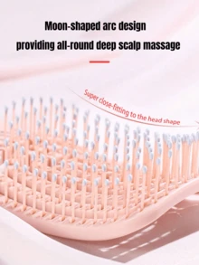 Dual-Function Hair Comb, Wet & Dry Use, Gentle Massage Design, Suitable For All Hair Types, Ideal Gift, Home Essential, Travel Convenient, Fashion Styling Comb - Multicolor - View 5