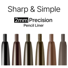 Clio Sharp So Simple Waterproof Eyeliner Pen - 2mm Ultra-Thin Precision Tip Smudge-Proof & Long-Lasting Formula For Effortless Winged Liner & Tightlining - 05 Gray Brown - View 4