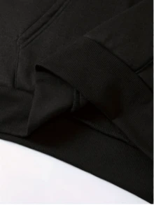 The Printed Pattern Is A Personalized Pattern With The Words' Nah. I'm GOOD. ' - Black - View 2
