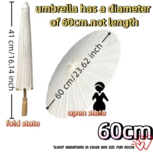 2/1 pièce - 80/60/40 cm Parasol en papier, Parasol de mariage DIY vierge, Parasol. Parasol de mariage, Faveurs de fête de mariage, Décorations de table. Pour diverses fêtes de festival/Décoration de mariage de la mariée, Décoration de demoiselle d'honneur, Cadeau, Accessoires de photographie de mariage, Traditionnel - Blanc - Voir 12