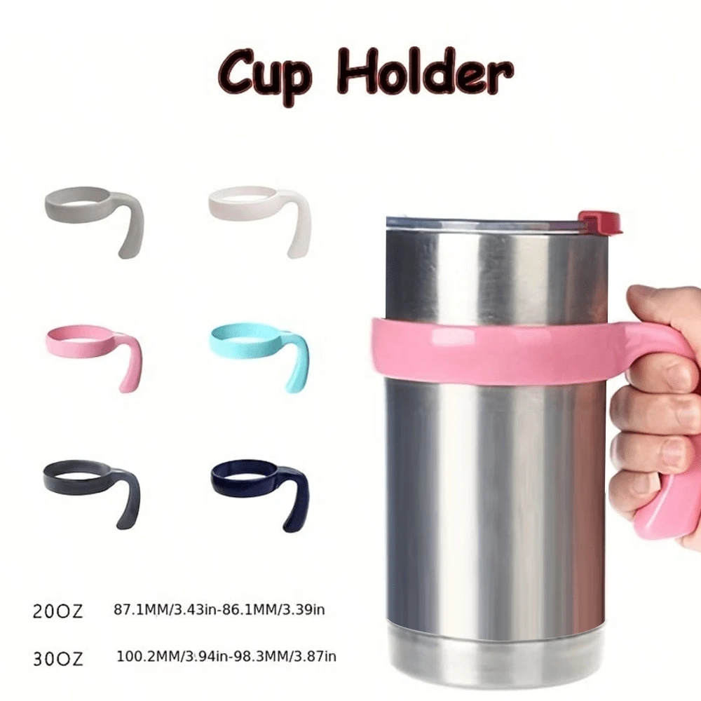 1pc Stable Plastic Handle Accessory For 30oz Water Bottle And Travel Cup - Secure Grip, Easy To Carry (Cup Not Included) - Multicolor - View 1