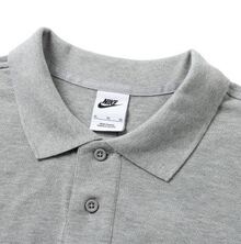 Nike Men's Grey Short-Sleeve Polo Shirt Classic Fit Breathable Versatile Pullover Daily Commute Comfortable Casual T-Shirt - Grey - View 6